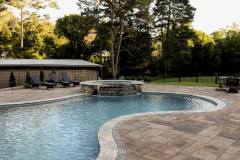 New Pool with Stone Coping