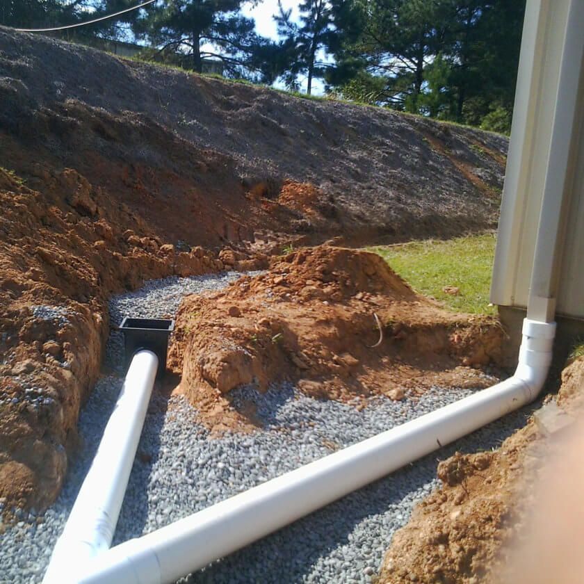 Drainage Solutions French Drains, Standing Water, Knoxville, TN